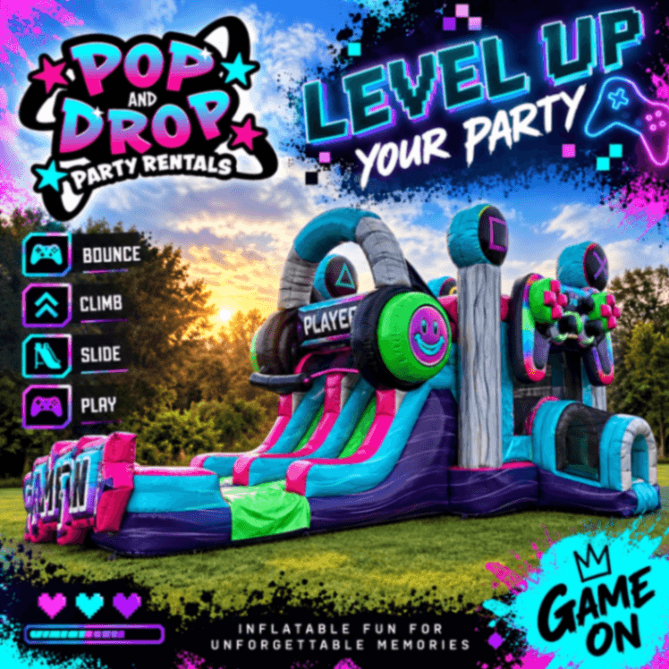 Glitch Combo bounce house rental in Ocala FL