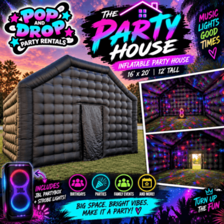 Blackout Party House bounce house rental in Ocala FL