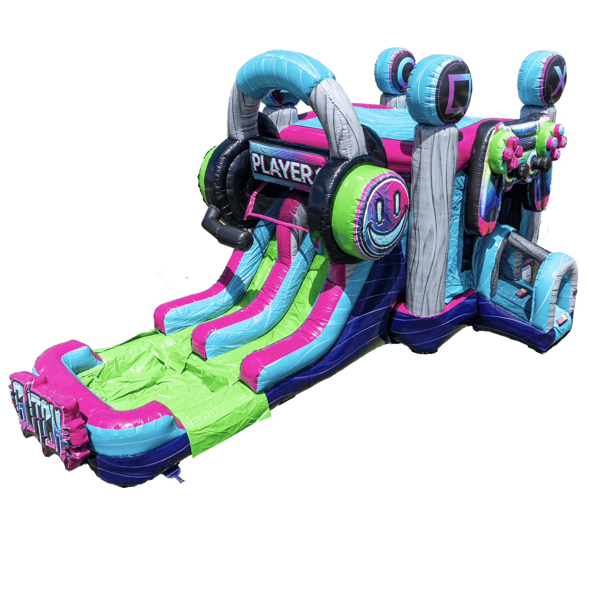 Glitch Combo bounce house rental in Ocala FL - Image 1